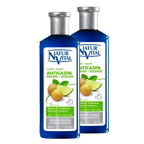 Anti-flass Sjampo Naturvital (2 x 300 ml)