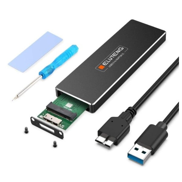 Harddiskadapter UASP SATA III M.2 Svart (Refurbished A+)
