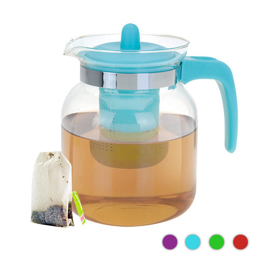 Farget Tekanne med Tefilter 1.5 L