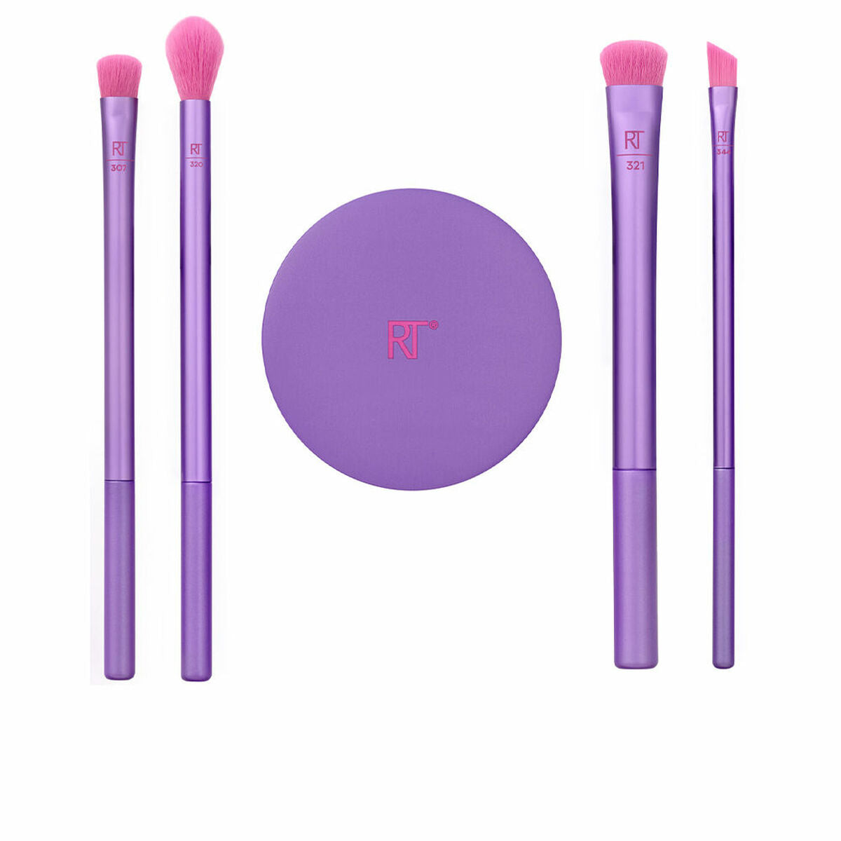 Set of Make-up Brushes Real Techniques Brow Styling Fuchsia 5 Pieces