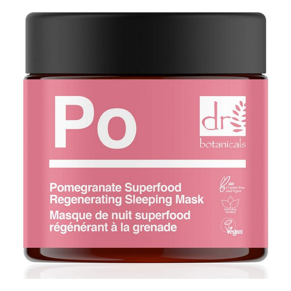 Fuktighetsgivende Over Natten Maske Pomegranate Superfood Botanicals (60 ml)