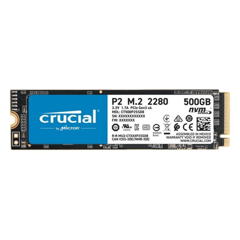 Harddisk Crucial CT500P2SSD8 500 GB SSD M.2