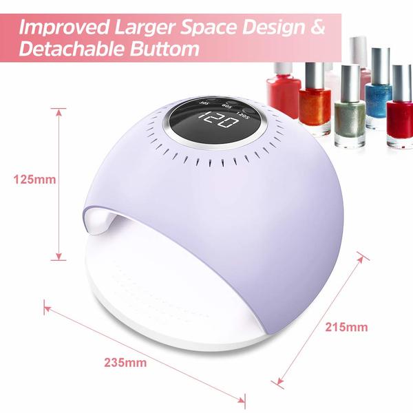Negltørker LED 84W Lilla (Refurbished A+)