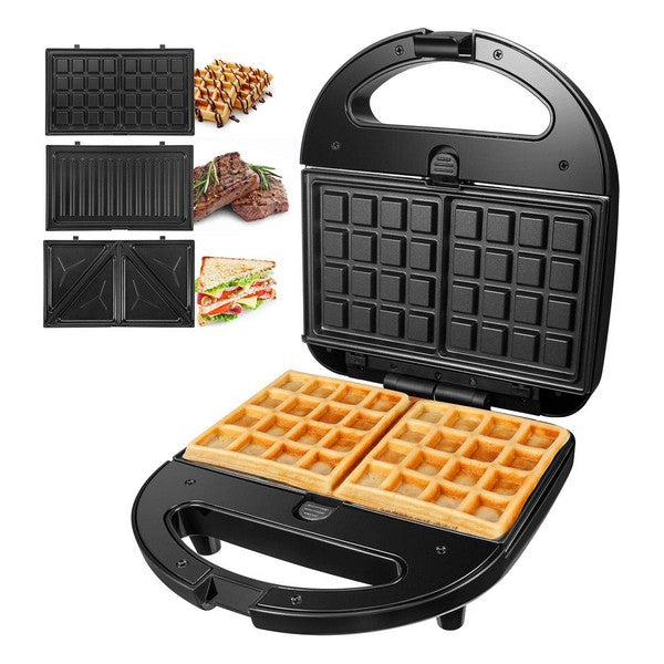 Vaffeljern Svart 750W (Refurbished A+)