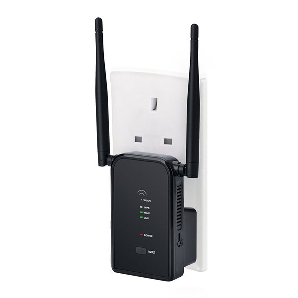 Wi-Fi forsterker N300 Svart (Refurbished B)