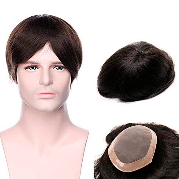 Parykk Toupee 6 Naturlig hår (15 cm) (Refurbished A+)