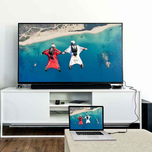 DisplayPort til HDMI-Adapter 4K HDTV Svart (Refurbished A+)