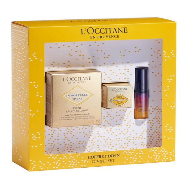 Kosmetisk sett kvinner Divine Immortelle L'occitane (3 pcs)