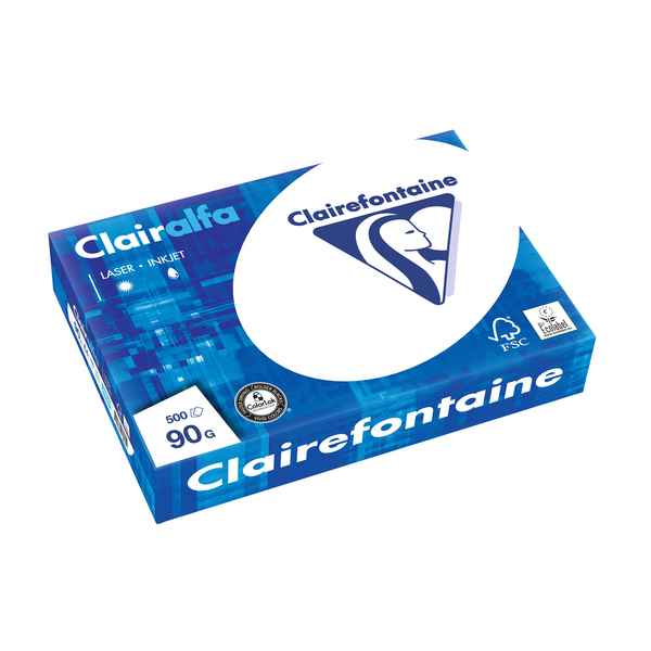Skriverpapir Clairefontaine Hvit A4 500 Ark (Refurbished B)