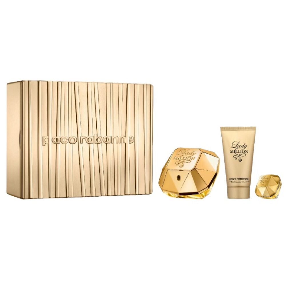 Sett dame parfyme Paco Rabanne Lady Million (3 pcs)
