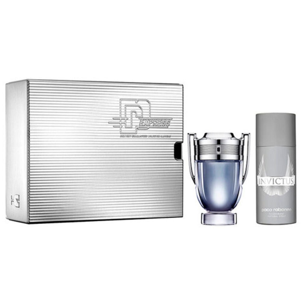 Sett herre parfyme Paco Rabanne Invictus (2 pcs)