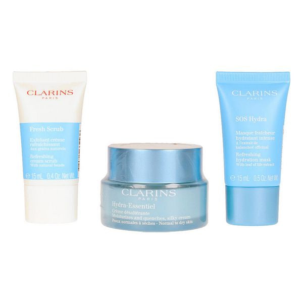 Skjønnhetssett Clarins Hydra Essentiel (3 Deler)