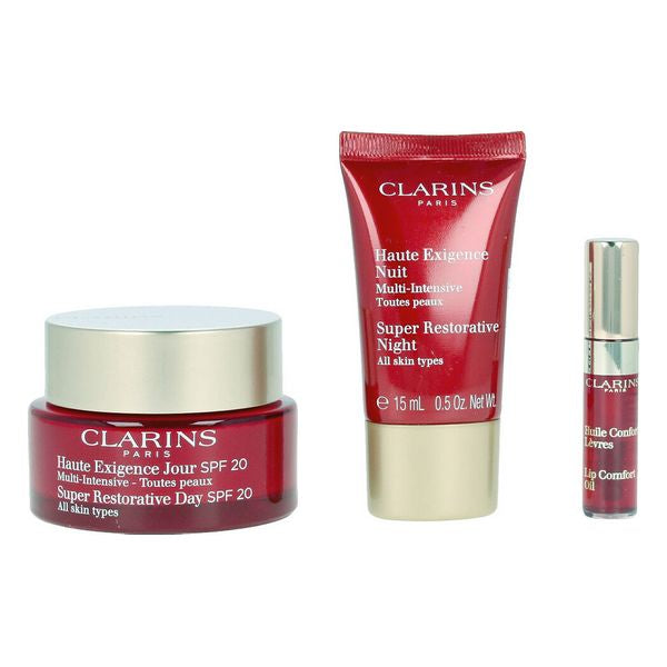 Kosmetisk sett kvinner Multi Intensive Jour Clarins Spf 20 (3 pcs)