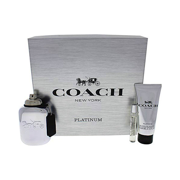 Sett dame parfyme Platinum Coach EDP (3 pcs)