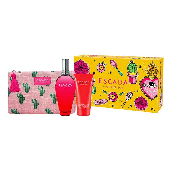 Sett dame parfyme Flor Del Sol Escada EDT (3 pcs)