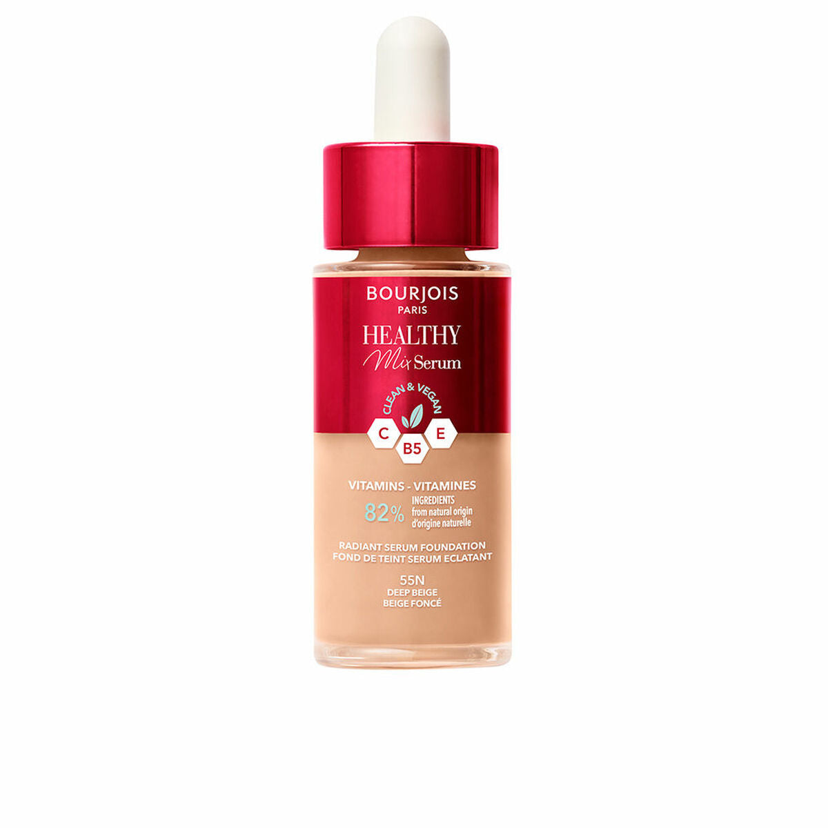 Liquid Make Up Base Bourjois Healthy Mix Serum Nº 55N Deep beige 30 ml