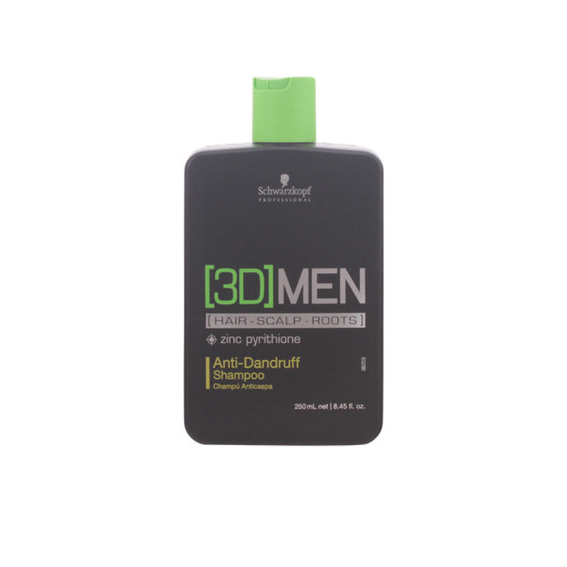 Anti-flass Sjampo 3D Men Schwarzkopf (250 ml)