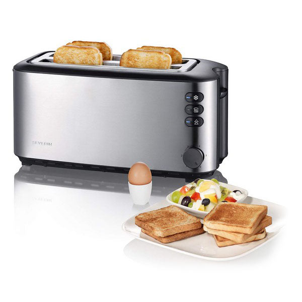 Brødrister Severin AT 2509 1400 W Rustfritt stål Svart (Refurbished C)