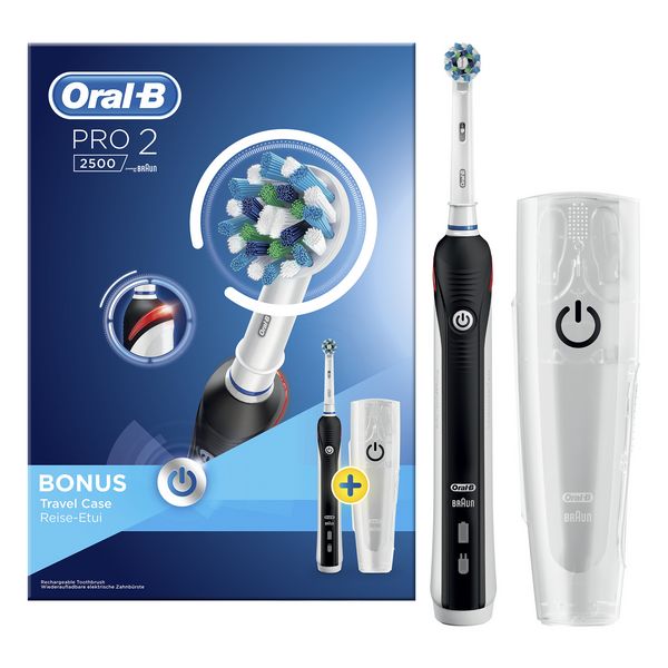 Elektrisk Tannbørste Oral-B Oral-B Pro 2 2500 Waterproof Svart (Refurbished C)