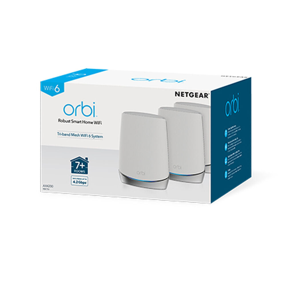 Tilgangspunkt Netgear Orbi 3 uds Hvit Rustfritt stål