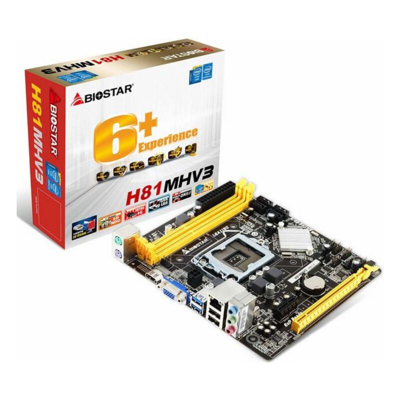 Hovedkort Biostar H81MHV3 mATX DDR3 LGA1150