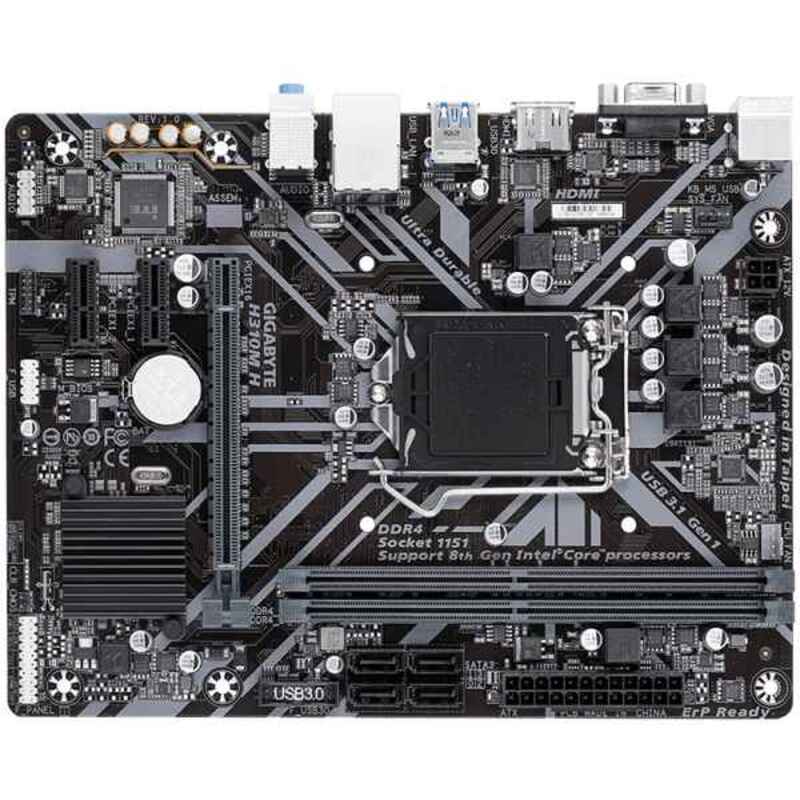 Hovedkort Gigabyte H310M H mATX H310 LGA1151 LGA1151 Intel