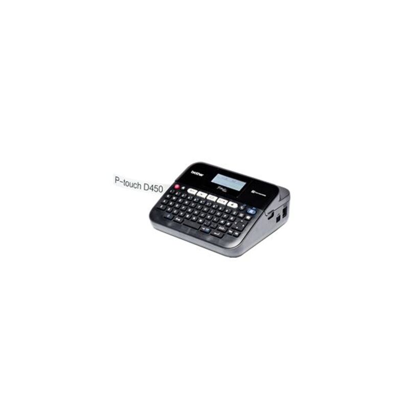 Elektronisk Etikett Med Tastatur og PC-Tilkobler Brother FIMITE0159 PTD450VPUR1 Qwerty (65) LED 6 x AA (LR6/HR6)