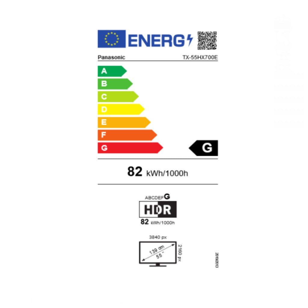 Smart TV Panasonic Corp. TX-55HX700E 55" 4K Ultra HD LED WiFi Svart