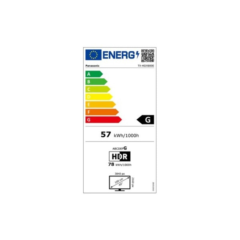 Smart TV Panasonic Corp. TX-40JX800E 40" 4K Ultra HD HDR10+ Android TV Svart