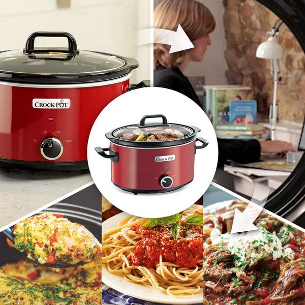 Sakte Komfyr Crock-Pot SCV400RD 210 W 3,5 L Rød (Refurbished A+)