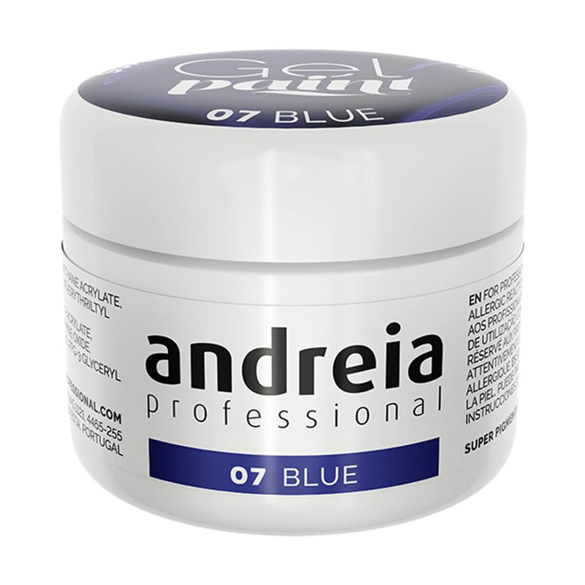 Gel nail polish Andreia Gel Paint 4 ml Blue Nº 07