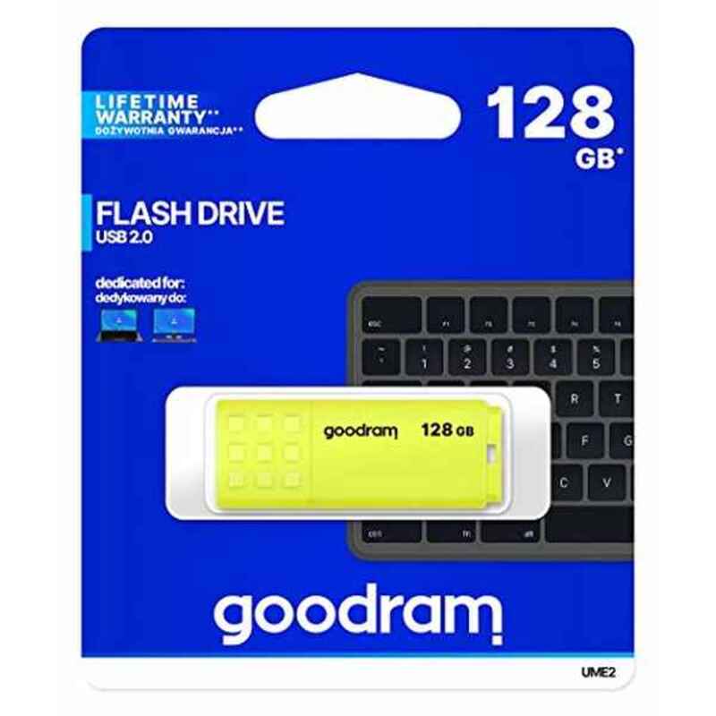 USB-Penn GoodRam UME2 USB 2.0 5 MB/s-20 MB/s Gul