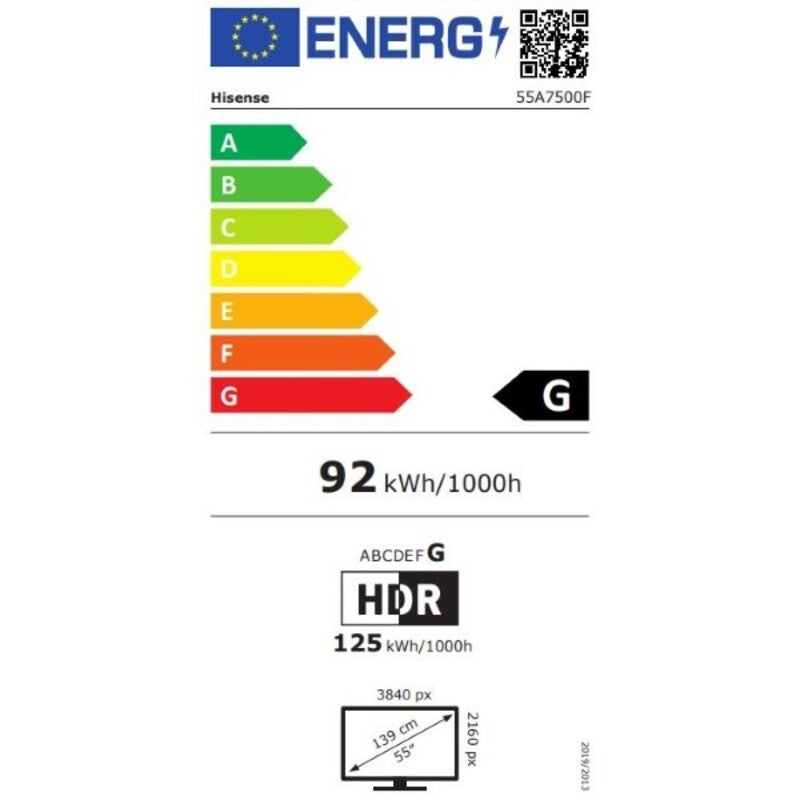 Smart TV Hisense 55A7500F 55" 4K Ultra HD DLED WiFi