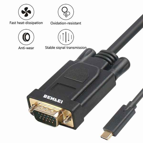 USB C til VGA-Adapter Thunderbolt 3 (0,9 m) (Refurbished A+)