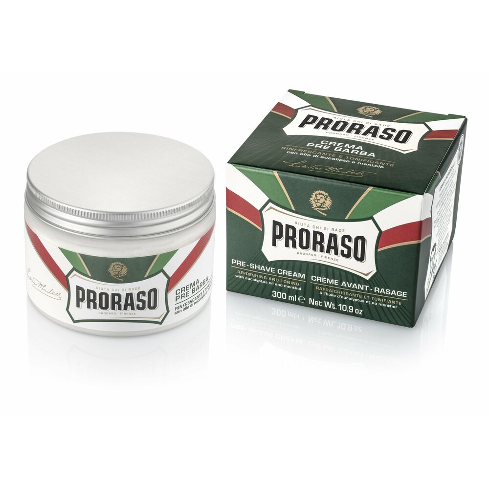 Ansiktskrem Proraso Profesional Forhåndsbarbering Eucalyptus Mentol (300 ml)