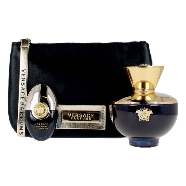 Sett dame parfyme Dylan Blue Versace EDP (3 pcs) (3 pcs)