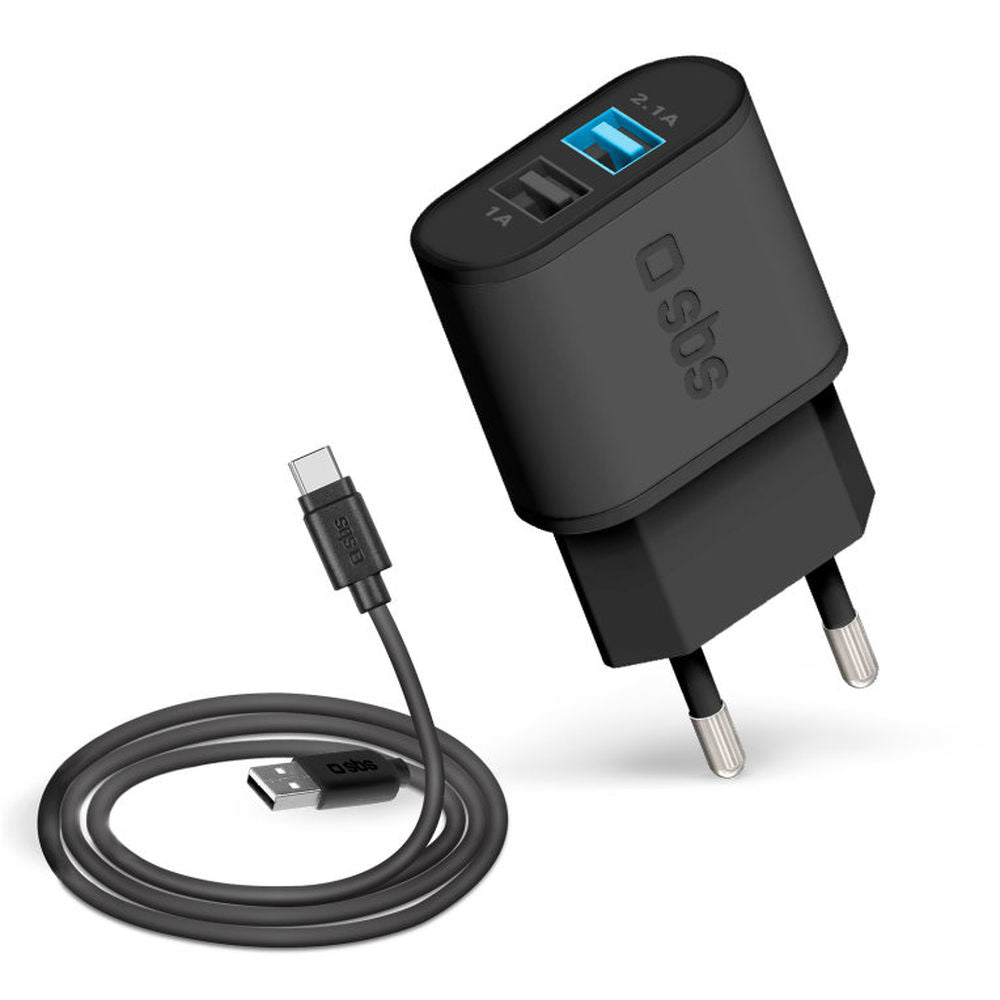 Vegglader SBS TEKITTRC2U2AFASTK USB C 2100 mAh
