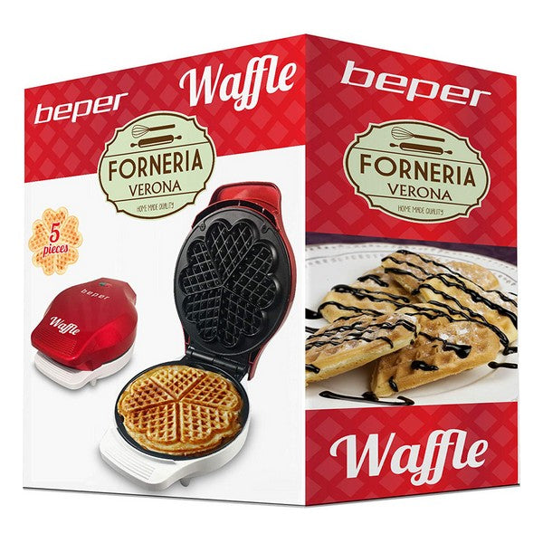 Vaffeljern 1000 W Rød/Hvt (Refurbished B)