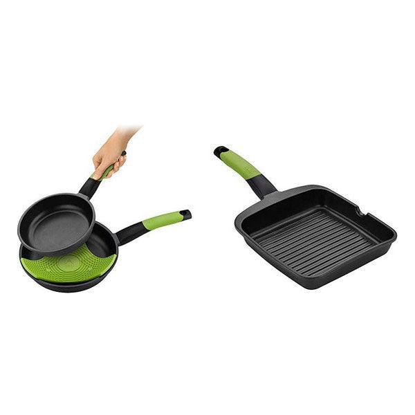 Sett med panner BRA Svart Aluminium (2 pcs) (Refurbished C)