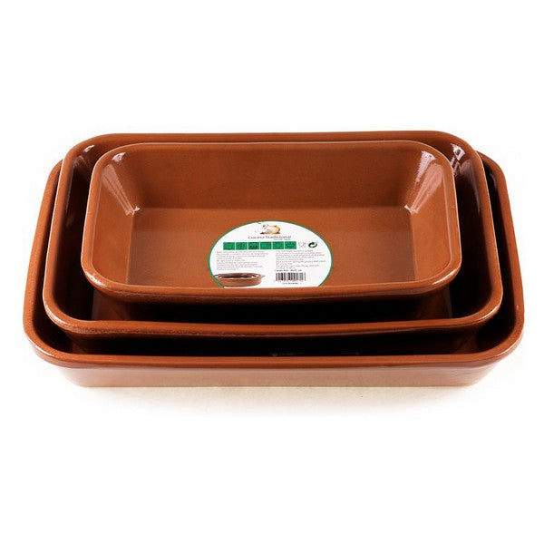 Serveringsfat Raimundo Barro Profesional Bakt leire (35 x 25 x 6 cm)