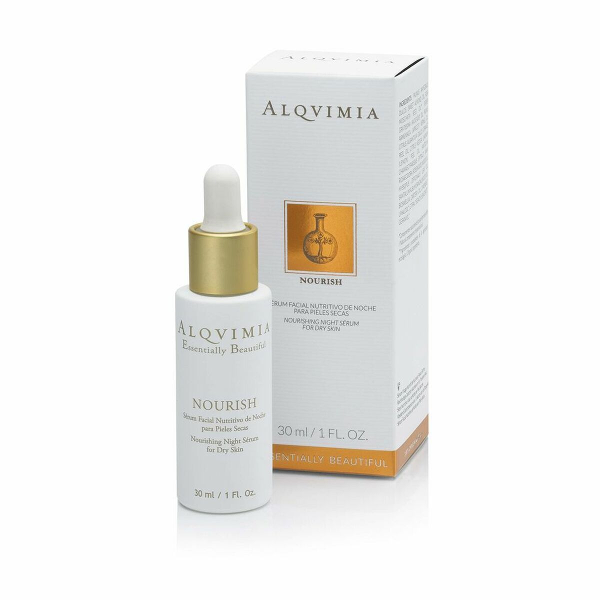 Restorative Night Serum Nourish Alqvimia (30 ml)