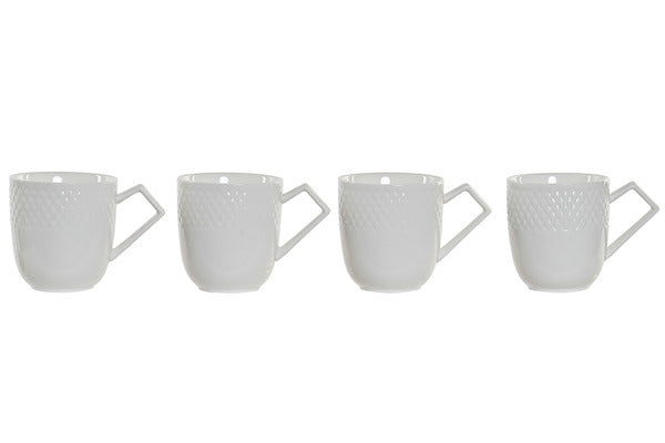 Sett med kopper Dekodonia Bambus Porselen (4 pcs)