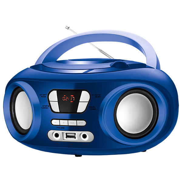 Radio CD Bluetooth MP3 9" BRIGMTON W-501 USB Blå