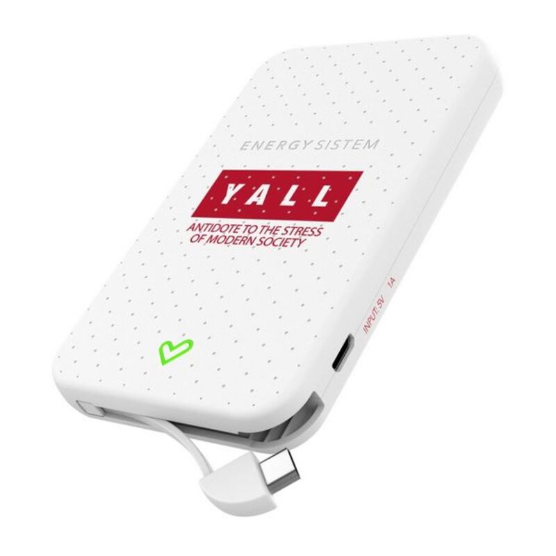 Powerbank Energy Sistem Yall Edition 5000 mAh Hvit