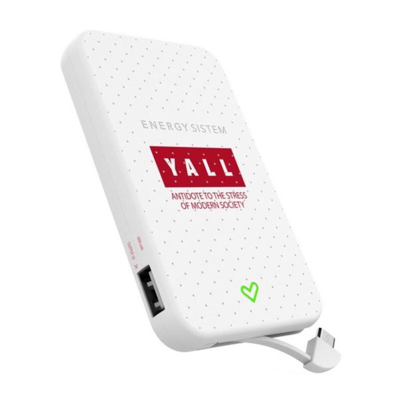 Powerbank Energy Sistem Yall Edition 5000 mAh Hvit