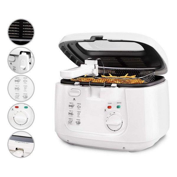 Frityrgryte Aigostar Indra 30HEX 1800 W 2,5 L Hvit (Refurbished B)