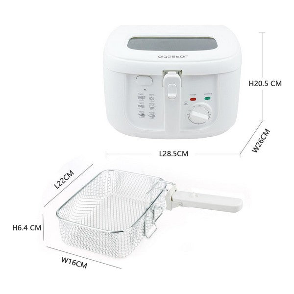 Frityrgryte Aigostar Indra 30HEX 1800 W 2,5 L Hvit (Refurbished B)