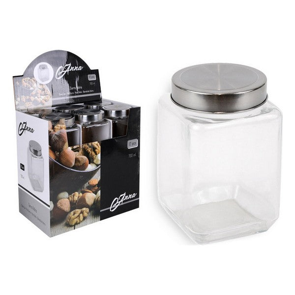 Krukke Glass Gjenget deksel 700 ml