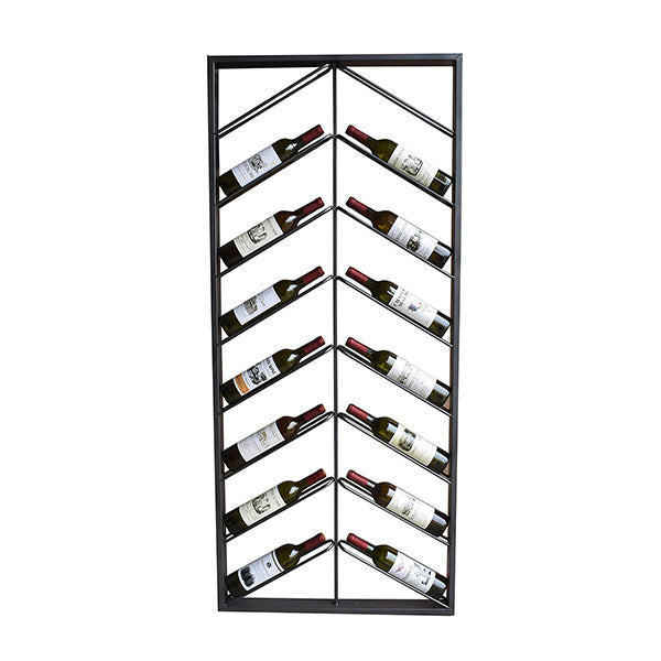 Flaskestativ Metal Wall (160 x 6 x 70 cm)