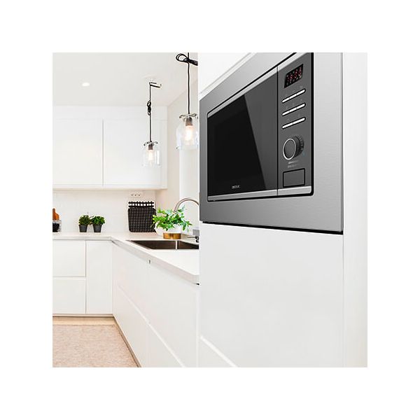 Integrert mikrobølgeovn Cecotec GrandHeat 2050 Built-In Steel 800 W 20 L Svart